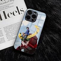 Gurren L-Lagann Phone Case For IPhone 17 Air 16 E Pro Max 15 14 13 Mini 12 Pro 11 Max Plus Black Glass Cover iPhone 14