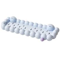 Plastic Cloud Suction Cup Storage Rack Punch Free Large Capacity Cosmetics Storage Rack Space Saving Removable Bathroom Shelves mėlyna