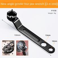 Dual-purpose Angle Grinder Four-claw Wrench Adjustment 6-in-1 Adjustment Tools Thickened Four Claw Dual-purpose Wrench
