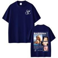 Y2k Fashion Tshirts Singer Sabrina Carpenter Album Tour 2026 Graphic TShirt Loose Casual Print Shortsleeved Tshirts Unisex S