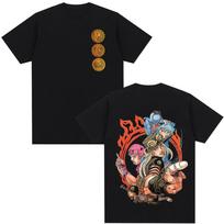 Anime JoJo Bizarre Adventure STEEL BALL RUN Gyro Zeppeli Diego Brando Johnny Joestar TShirt Unisexs Cotton Oversized Y2K Tshirt M