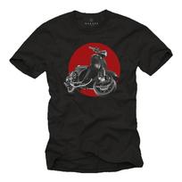 Mens T-Shirt Black Print Tuning Scooter Conversion 50 125 GTS ET PX Gifts S įvairiaspalvis