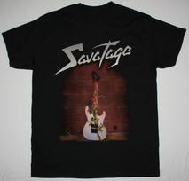 Guitar Savatage From The Dungeons To The Streets Black T Shirt Size S -4XL Unisex T-Shirt S įvairiaspalvis