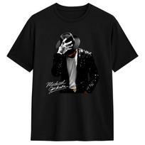 Michael Jackson Muzikinė Kepurė Marškinėliai Vyrams Mada 100% Medvilniniai Marškinėliai Apvalia Kaklo Trumpomis Rankovėmis Marškinėliai Klasikiniai Drabužiai S įvairiaspalvis