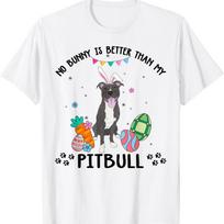 No Bunny Is Better Than My Black Pitbull Dog Easter Day T Shirt S įvairiaspalvis