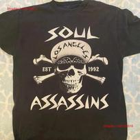 Vintage Soul Assassins Band Est 1992 T Shirt Concert Size S to 4XL vintage Washed fashion Breathable Soft graphic Stylish S įvairiaspalvis
