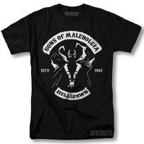 Spawn Sons Of Anarchy Mashup Shirt Movie Retro Vintage Graphic Design T-Shirt S įvairiaspalvis