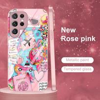 Hand-drawn Hot-selling Exquisite Beautiful  PhoneCase Glass PhoneCase for Samsung Galaxy S26 S25 S24 S23 S22 S21 FE Ultra Plus For Galaxy S26