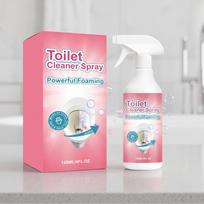 Toilet Cleaner Spray Powerful Foaming Bathroom Cleaning Solution 120ML Effective Toilet Bowl Cleaner with Easy Spray Trigger One Size rožinė