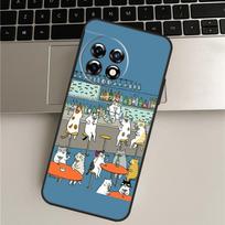 Japanese Cat Drink Pattern Case For OnePlus Nord CE 5 3 4 Lite N20 N30 OnePlus 15 R 13T 10T 9 10 Pro 11 12 13 13R Cover For OnePlus Nord 2