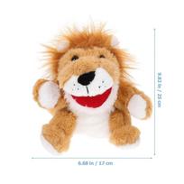 Plush Lion Hand Puppet Toy for Interactive Storytelling 1 Piece