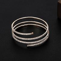 Bridal multi-layer grab chain bracelet elastic full diamond bracelet bridal crystal rhinestone bracelet wedding jewelry