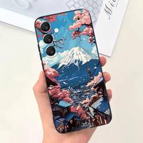 Japan Mount Fuji Cherry blossom Phone Case Silicone Soft For Samsung  Galaxy A73,31,32,72,41,53,52,71,22,5G,Note,J7,8,9 SamsungA12