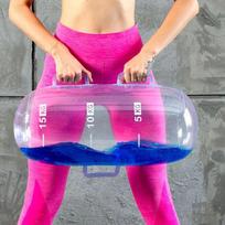 Body Shaping Inflatable Water Dumbbell with Air Pump Training Water Power Bag  Various Exercises skaidri
