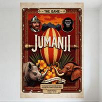 DORA Tin Sign Vintage Jumanji Movie Poster Metal Tin Sign Medieval Helmet Man Chimpanzee Hot Air Balloon Rhinoceros  Elephant Wall Decor 20x30cm（7.8x11.8inch）