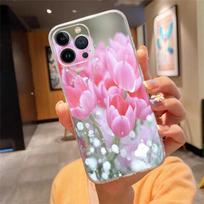 Phone Case For iphone 17 Air 17 16 Pro Max 15 14 13 Pro Max 15 16 Pro 15Plus Tulips flower Spring field Red pink purple iPhone 17ProMax