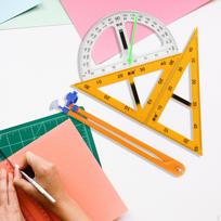 4x Large Math Geometry Rulers Number Big Protractor Ruler Teaching Supplies for Chalkboard