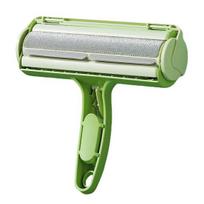 Pet Hair Roller Reusable Sticky Hair Remover with Detachable Storage Box Soft Rolling Head Non-Damaging Lint Brush žalia