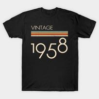 Vintage Classic 1958 T-Shirt S įvairiaspalvis
