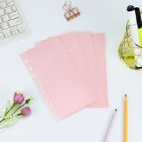 A6 Binder Notebook Accessories Removable Notebook Book Core 6-hole Cash Budget PP Bag Office Stationery