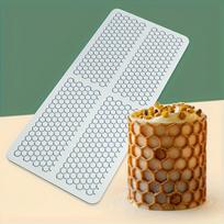 1pc Non-Stick Food Grade Silicone Mold - Honeycomb Cake Mat, Baking Tray for Honeycomb Cakes, Chocolate, Caramels, Soap - Easy Release & Clean 1pc