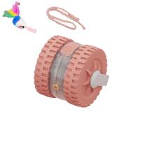 Electronic Automatic Cat Ball Toy Silent Rolling Intelligent Laser Bouncing Ball  for Kitten rožinė