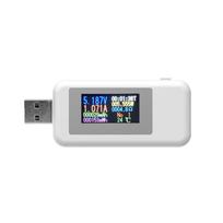 10 In 1 Digital Display DC USB Tester Current 4-30V Voltage Meter Timing Ammeter Digital Monitor balta