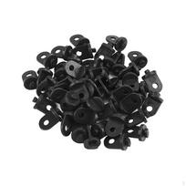 50x Greenhouse Plants Hook Hanger Gadgets Black Twist Clips Hanging Clip Set Garden
