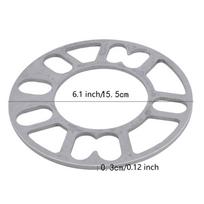 2 vnt. universalių automobilio ratlankio padangų tarpiklių adapterių plokštės, 3 mm, 5 mm, 6 mm, 8 mm, 10 mm, skirtos 4x100, 4x114.3, 5x100, 5x108, 5x114.3, 5x120