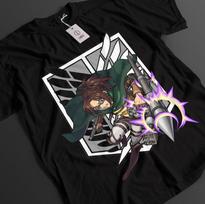 Attack On Titan Marškinėliai Hange Zoe T-shirt AOT Marškinėliai Anime Unisex Grafinis Marškinėlis 2XL