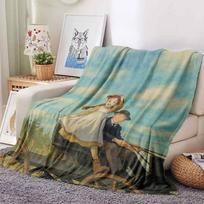 A-Anne of Green G-Gables Print Flannel Blanket.Sofa,Bedroom.Bed Home Office Nap Blanket Car,Travel,Camping,Picnic Throw Blanket 30x40in