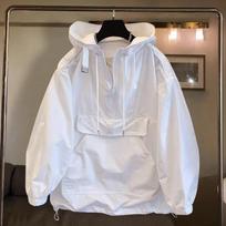2025 Autumn/Winter American Mountain Casual Workwear Pullover Windbreaker Jacket 2XL balta