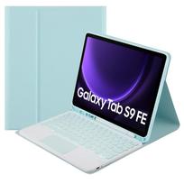 Galaxy Tab S9 Fe Bluetooth Keyboard Case With Touchpad (Blue)