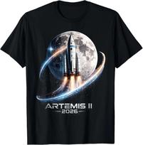 Artemis II Launch to The Moon 2026 T-Shirt 2XL