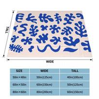 Henri Matisse Blanket Fleece Textile Decor Nordic Geometric Algae Portable Super Soft Throw Blankets for Home Outdoor Quilt 100x150cm