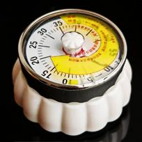 Precision Timing Mechanical Timer Stainless Steel 60 Minute Timer Visual Timer  Office Use 2.87x2.36x1.34 in balta