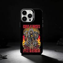 Guns N Roses Band Phone Case For iPhone 17,16,15,14,13,12,11 Plus,Pro Max,XS,Colored silver phone case iPhone12PRO