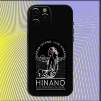 Hinano Tahiti mergaitės paplūdimio telefono dėklas, skirtas iPhone 16,15,14,13,12,11,Pro,X,XS,Max,XR,Plus,Mini, minkštas juodas dangtelis iPhone13mini