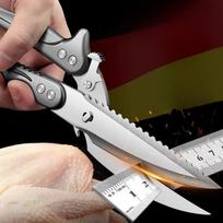 1 vnt. stiprios vištienos kaulų pjaustymo žirklės, buitinės nerūdijančio plieno žirklės vištienos, anties ir žąsies kaulams, daugiafunkcinės virtuvės žirklės