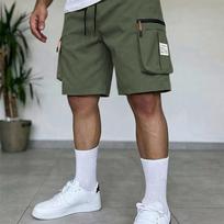 Men’s Casual Cargo Shorts with Multiple Pockets Loose Fit Drawstring Waist Durable Fabric Suitable for Everyday Wear Outdoor Activities M