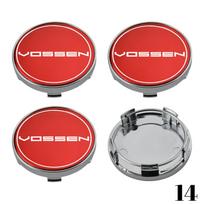 Emblem VOSSEN Centre Cap 58mm 60mm Wheel Cover Hub Cap 62mm 63mm Wheel Cap 65mm JDM Styling Sport Rim Tire Car Accessories OD 58mm (clip 53mm)