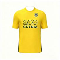 Unisex Poland Arka Gdynia Football Club Multi Color T-Shirt Quick Drying Round Neck Casual Short Sleeve Top for Fans L