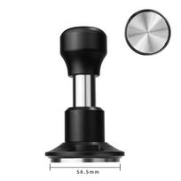 58.5mm 53mm 51mm Espresso Tamper Ripple Base Stainless Steel Spring Loaded Coffee Tamper Constant Pressure Coffee Impact Tamper