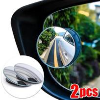360 laipsnių automobilio aklosios zonos galinio vaizdo veidrodis plataus kampo reguliuojamas mažas apvalus veidrodėlis automobilio atbulinės eigos pagalbinis galinio vaizdo išgaubtas veidrodis