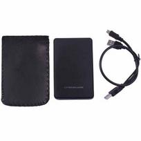 Black USB 2 HDD Enclosure External SATA for 2.5 Inch SSD Case Hard Disk Drive