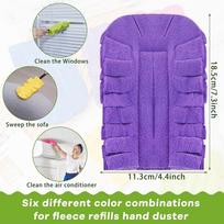 Hand Duster Refills 10 Pieces Reusable Refills Microfiber Pads Flexible Remover 360 Cleaning Heavy Duty Duster For Cleaning