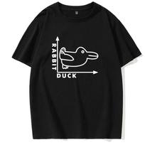 Duck and Rabbit Fun Math TShirt Womens Fathers Day Birthday Gift Funny Adult TShirt Summer ShortSleeve TShirt Womens S