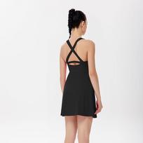 Tennis Skirt Detachable Chest Pad Anti-exposure One-piece Sports Outdoor Yoga Suit M juoda