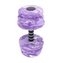 1/2Pcs Water Sports Dumbbells Water High-density EVA Grip Foam Barbells Workouts Easy Fitness Dumbbells 1pc balta violetine spalva