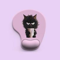 Cute Cat Ergonomic Mouse Pad | Silicone Wrist Rest for Computer